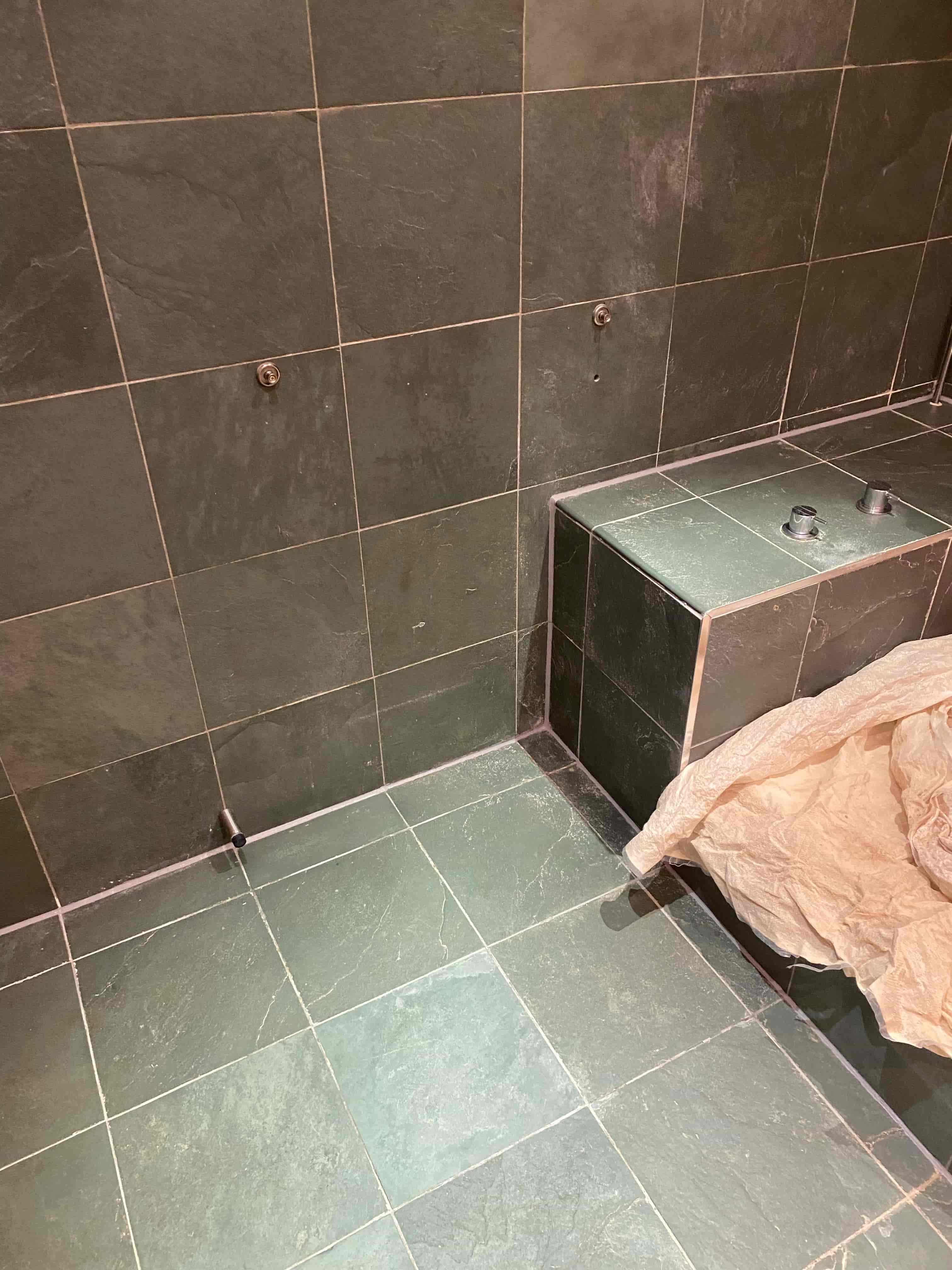 Slate Bathroom Tile Before Refurbishment Bermondsey