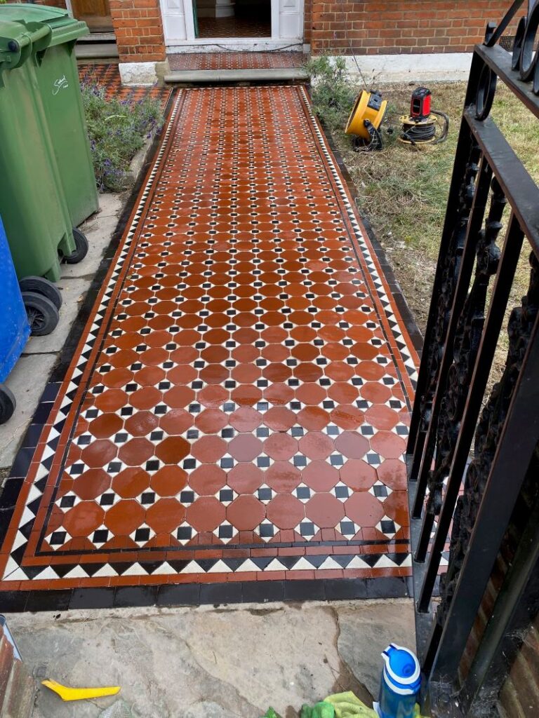 Victorian Tiled Path After Restoration Lewisham